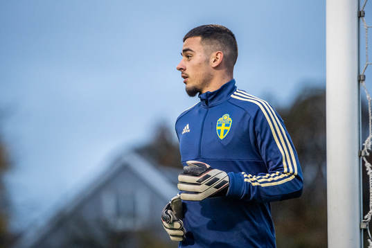 Sveriges målvakt Argyrios Gkoulios