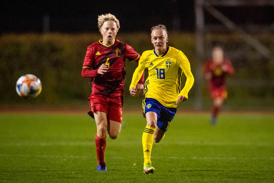 Sveriges Isac Olsson Antholm och Belgiens Naguy Maertens