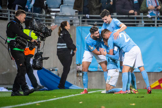 Malmö FFs Veljko Birmancevic jublar