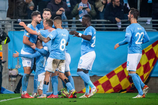 Malmö FFs Veljko Birmancevic jublar