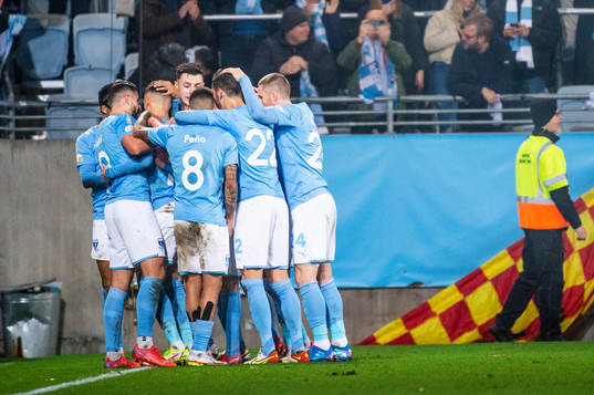 Malmö FFs Veljko Birmancevic jublar