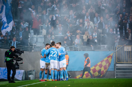 Malmö FFs Veljko Birmancevic jublar