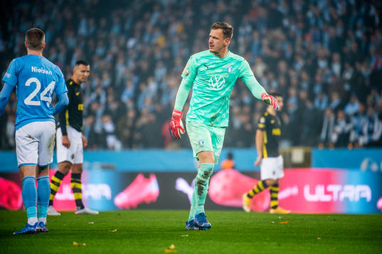 Malmö FFs målvakt Johan Dahlin