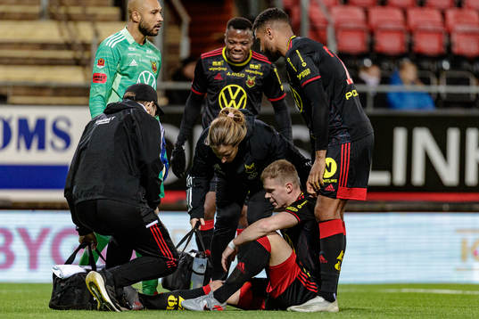 Östersunds Eirik Haugan har ont
