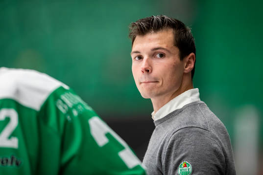 Rögles huvudtränare Max Bohlin