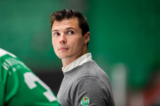 Rögles huvudtränare Max Bohlin