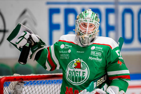 Rögles målvakt Edwin Mustafic