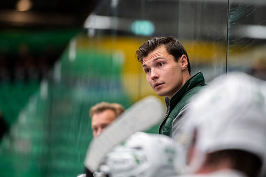 Rögles huvudtränare Max Bohlin