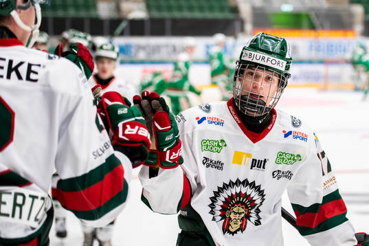 Frölundas Sander Wold jublar