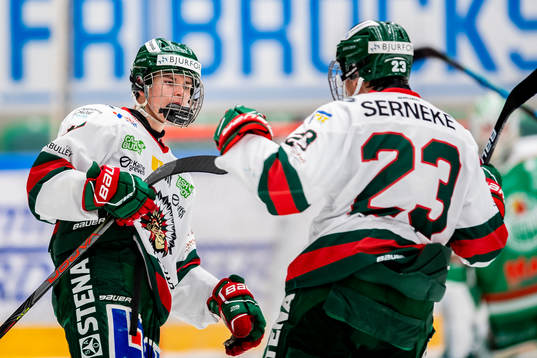 Frölundas Sander Wold jublar