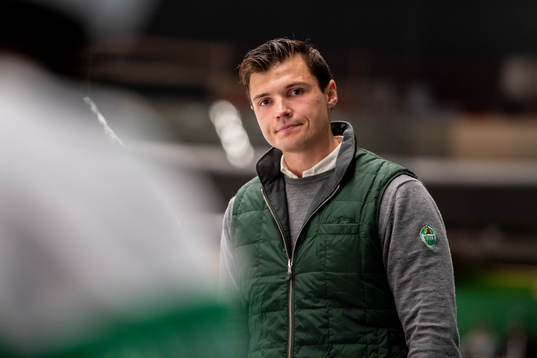 Rögles huvudtränare Max Bohlin