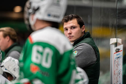 Rögles huvudtränare Max Bohlin