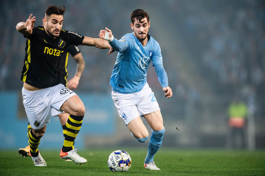 s Sotirios Papagiannopoulos och Malmö FFs Adi Nalic