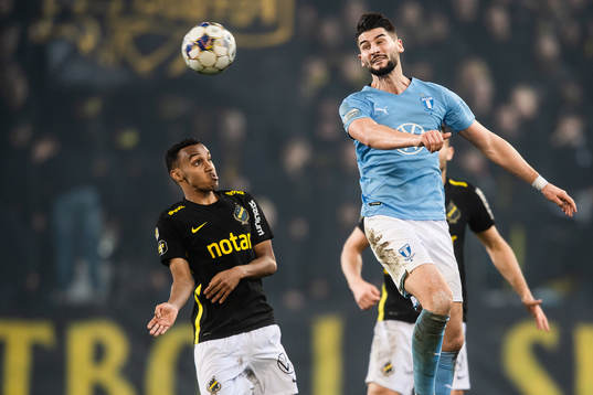 s Bilal Hussein och Malmö FFs Antonio Colak