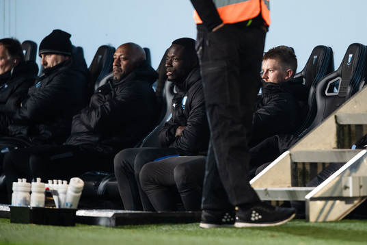 Malmö FFs Anders Christiansen på bänken