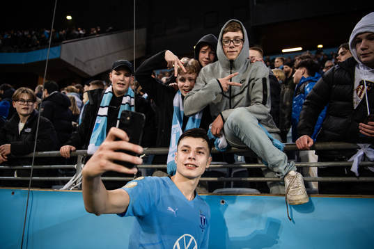 Malmö FFs Veljko Birmancevic jublar