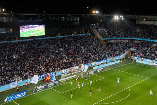 Malmö FFs spelare jublar
