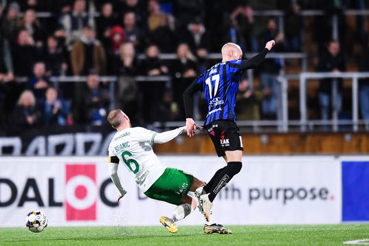Hammarbys Darijan Bojanic och Sirius Adam Ståhl