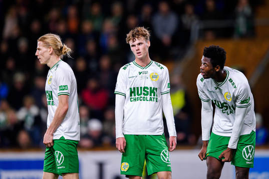 Hammarbys Gustav Ludwigson ,Williot Swedberg och Aziz