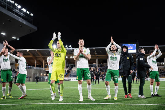 Hammarbys målvakt David Ousted, Richard Magyar och Mohanad