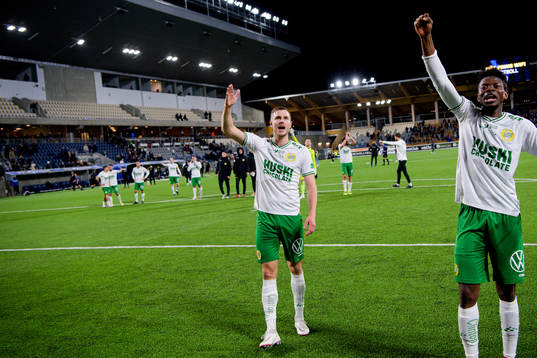 Hammarbys Richard Magyar jublar