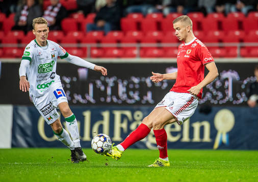 Varbergs Joakim Lindner och Kalmars Johan Stenmark