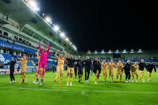 Players of Bodø/Glimt celebrates
