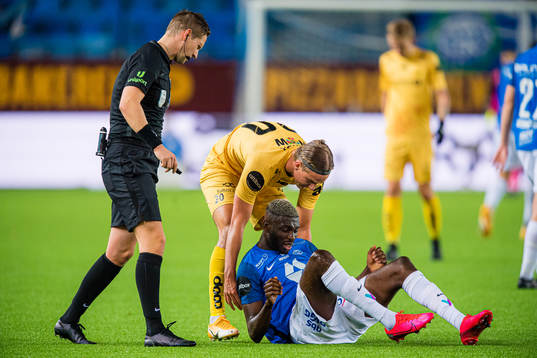 Espen Andreas Eskås, referee,, Erik Botheim of Bodø/Glimt