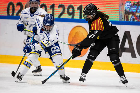 Leksands Malou Berggren och  Brynäs Jaycee Gebhard