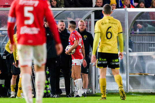 Elfsborgs manager Jimmy Thelin och Degerfors Nikola Djurdjic