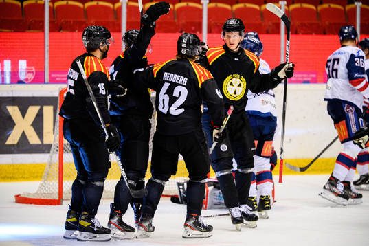 Brynäs Tom Hedberg jublar