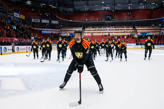 Brynäs spelare jublar
