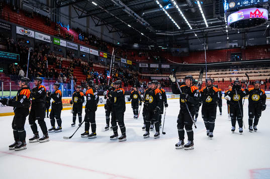 Brynäs spelare jublar