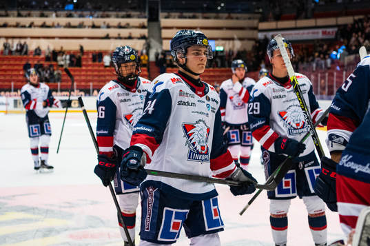 Linköpings Elliot Ekmark deppar