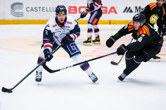 Linköpings Patrick Russel och Brynäs Noel Gunler