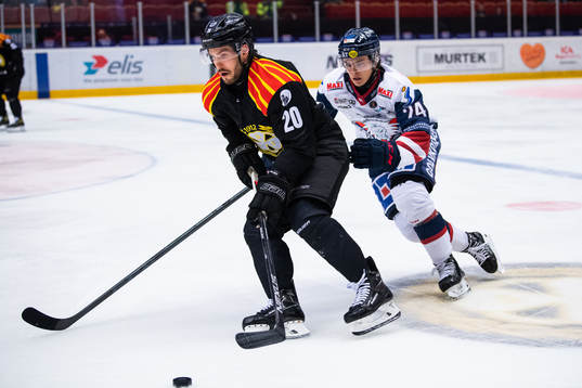 Brynäs Oula Palve och Linköpings Elliot Ekmark