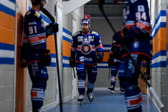 Växjös Tobias Rieder före ishockeymatchen i SHL mellan
