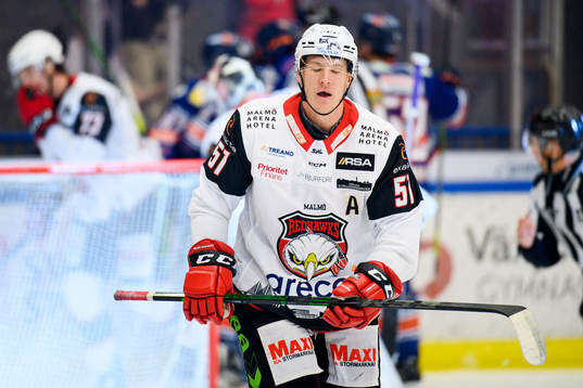 Malmö Redhawks Emil Sylvegård deppar