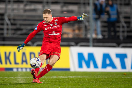 Halmstads målvakt Malkolm Nilsson Säfqvist