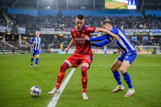 Djurgårdens Haris Radetinac och IFK Göteborgs Simon Thern