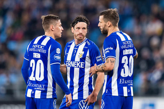 IFK Göteborgs Simon Thern, Gustav Svensson och Mattias