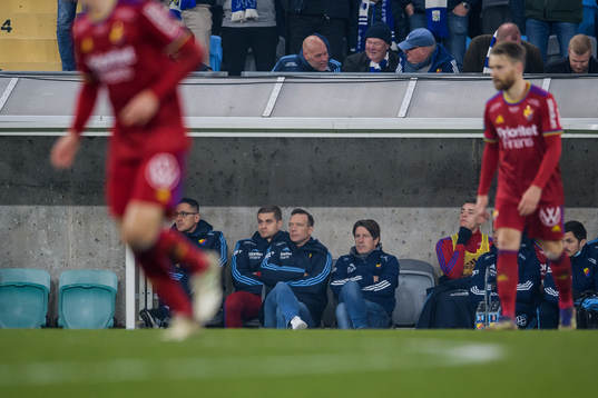 Djurgårdens tränare Kim Bergstrand och tränare Thomas