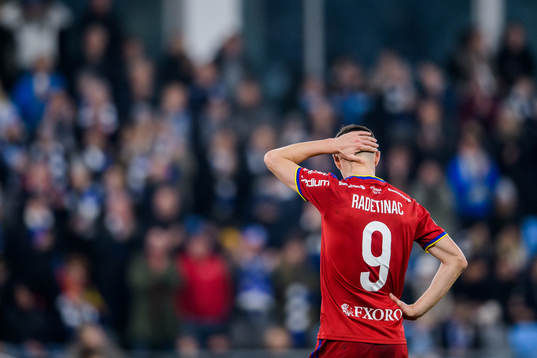 Djurgårdens Haris Radetinac deppar