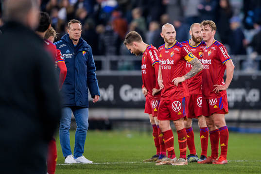 Djurgårdens Magnus Eriksson och Rasmus Schüller deppar