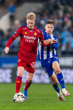 Djurgårdens Kalle Holmberg och IFK Göteborgs Simon Thern