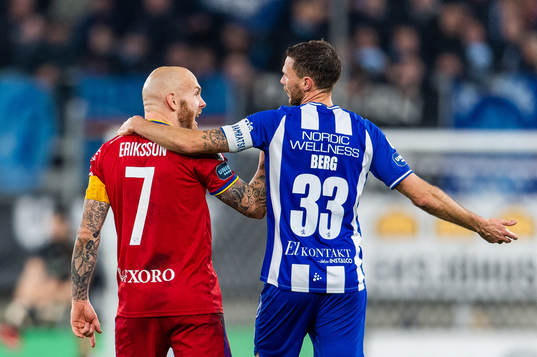 Djurgårdens Magnus Eriksson reagerar bredvid IFK