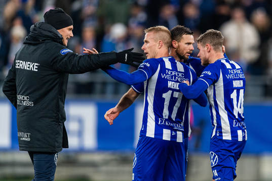 IFK Göteborgs målvakt Ole Söderberg, Oscar Wendt, Marcus