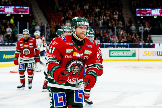 Frölundas Ryan Lasch jublar