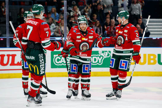 Frölundas Ryan Lasch jublar