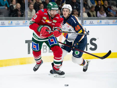 Frölundas Joel Lundqvist och Djurgårdens Pontus Johansson
